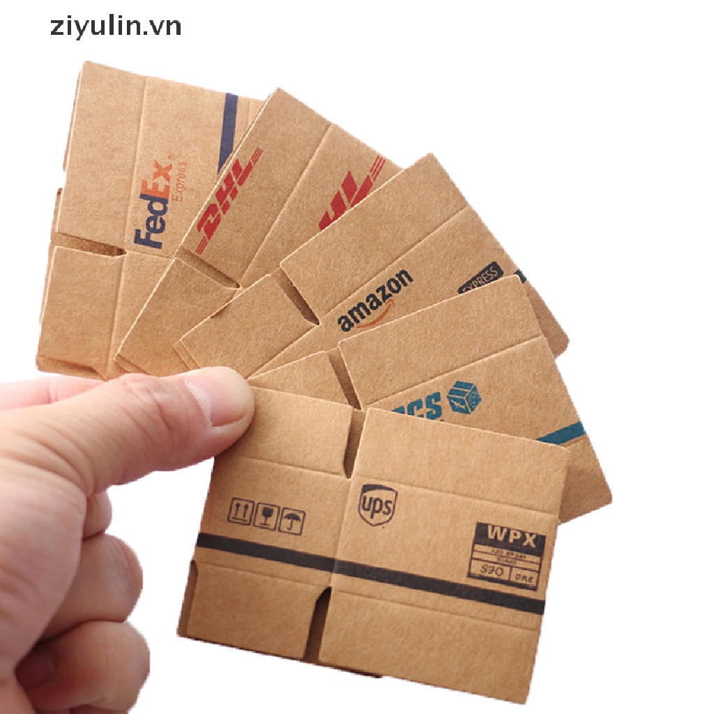 1 Bộ Hộp Carton Mini 1: 12 Dùng Để Trang Trí Nhà Búp Bê