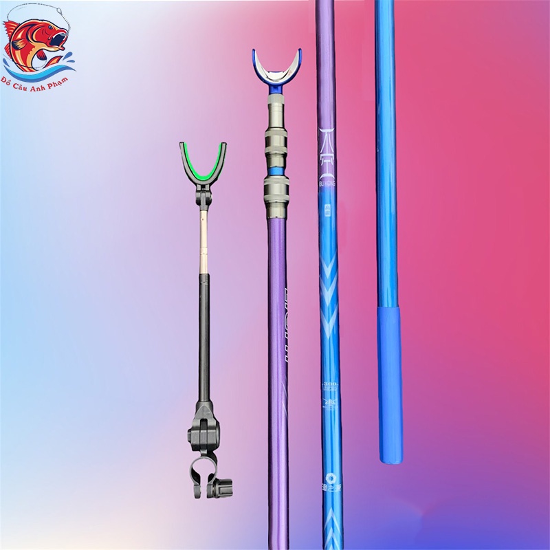 Gác Cần Câu Đài, Chống Cần Câu Đài BUKONG Carbon Cao Cấp Có Thể Rút Gọn PKT-26