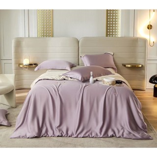 Bộ chăn ga gối lụa TENCEL MODAL trơn 4 món, chăn có ruột sẵn