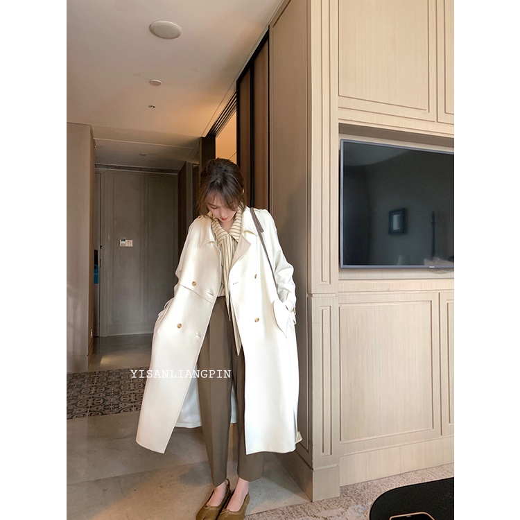 Áo Khoác Mangto Dáng Dài 2 Lớp Phong Cách Hàn Quốc