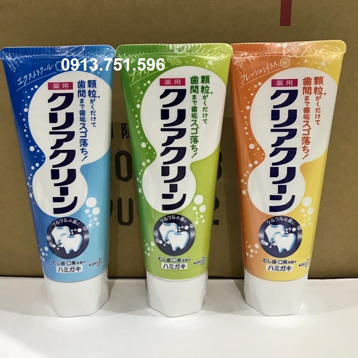 Kem đánh răng Kao 120g - 170g hàng nội địa Japan