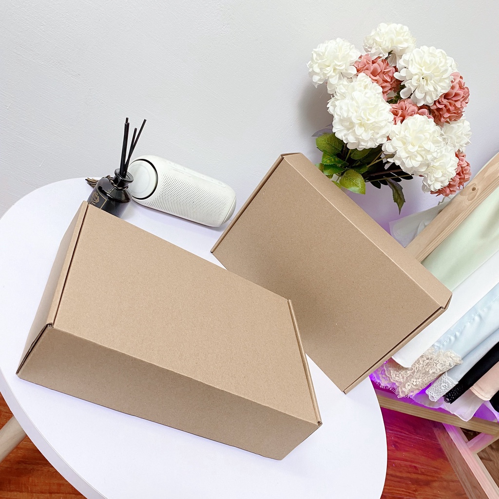 Hộp đựng quà, hộp quà tặng, hộp carton nắp gài, Giftbox, hộp giấy kraft đựng đồ đa năng