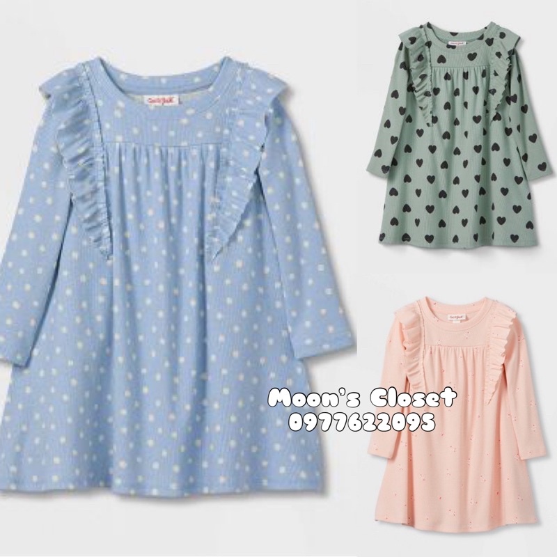 XD- Váy thun nỉ mỏng size 12m-5y