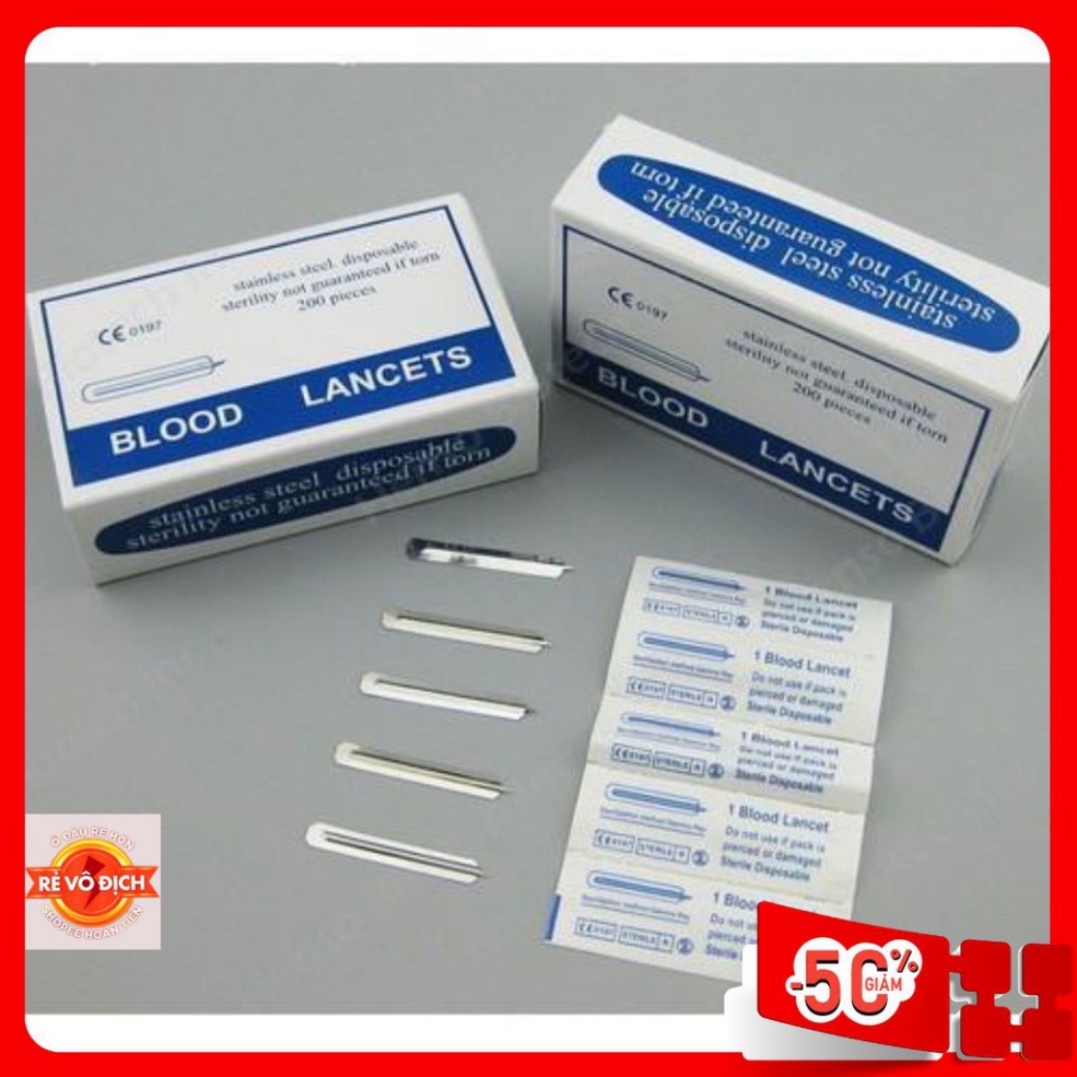 Kim Chích Mụn LANCETS | Hộp 200 Kim Chính hãng