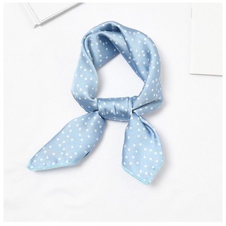 Khăn lụa vuông size 50x50cm chấm bi - Khanturban.vn