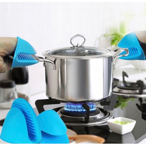 Bắc Nồi Silicon Chống Nóng, Có Móc Tròn Treo KT: 8x6x11cm (2 chiếc)