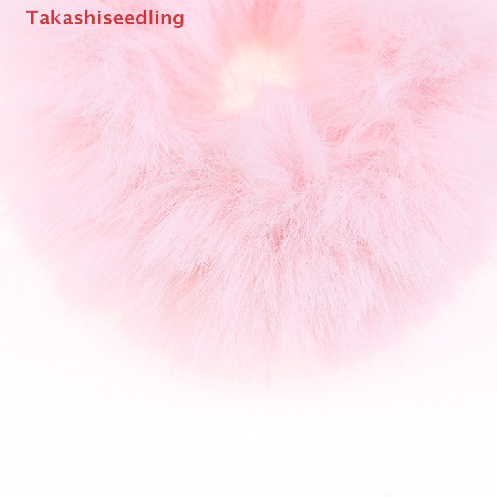 Dây Cột Tóc Tai Thỏ Phủ Lông Màu Sắc Ngọt Ngào Xinh Xắn Cho Nữ