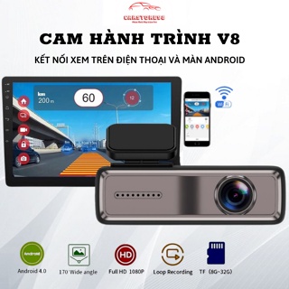 Hình ảnh Camera Hành Trình Màn Hình Android V8 WIFI - Xem Video Trên Điện Thoại Và Màn Hình ANDROID