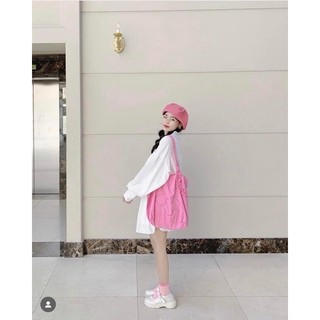 ĐẦM BBD TRẮNG CỔ BÈO TAY BÍ