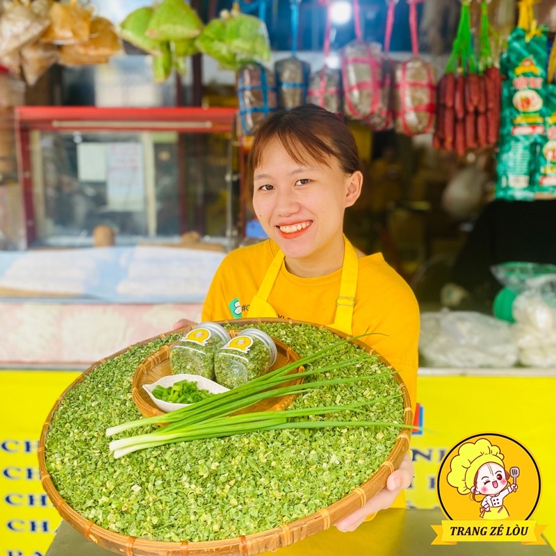 Hành Lá Sấy Khô Hũ 120ml🌿Nguyên Chất, Giữ Vị🌿Gia Vị Trang Zé Lòu