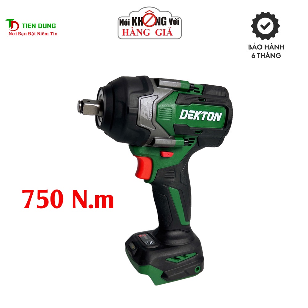 Thân Máy Siết Bulong Pin Dekton M21-IW750N - Motor Brushless - Lực Siết 750Nm