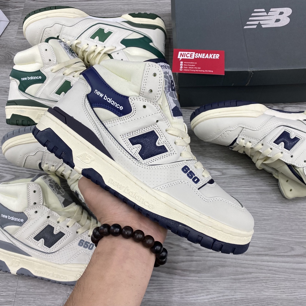 Giày New Balance 650 Aime Leon Dore Green/Grey/Navy - Phiên bản high quality | Nice Sneaker .