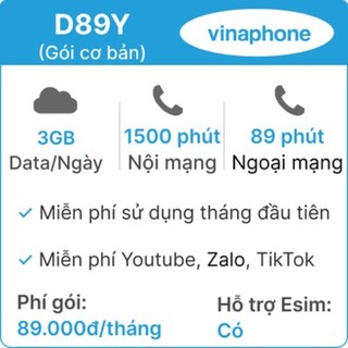 Sim vinaphone d89y 16 tháng