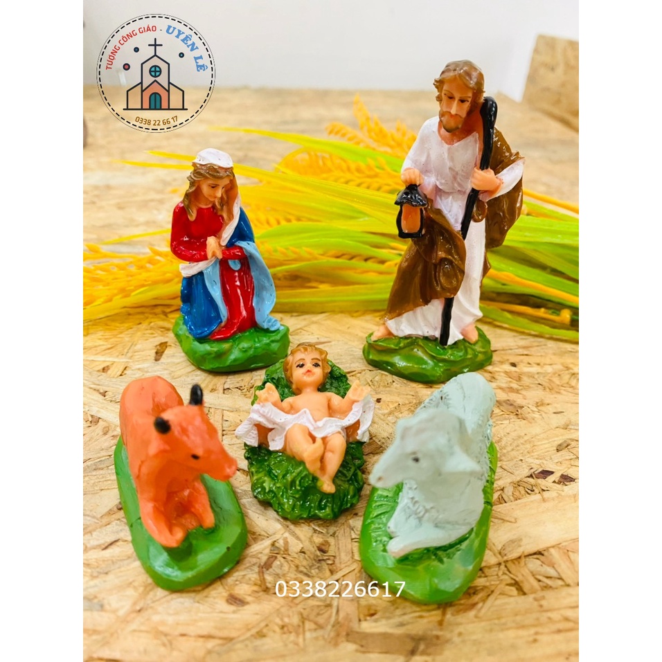 Bộ Tượng Noel Chúa Giáng Sinh - Mẫu mới nhất - Kích thước 1cm đến 25cm