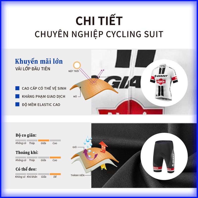 Áo Đạp Xe Ngắn Tay Mềm Mại Thoáng Khí Thấm Hút Mồ Hôi Nhanh Khô Cho Nam