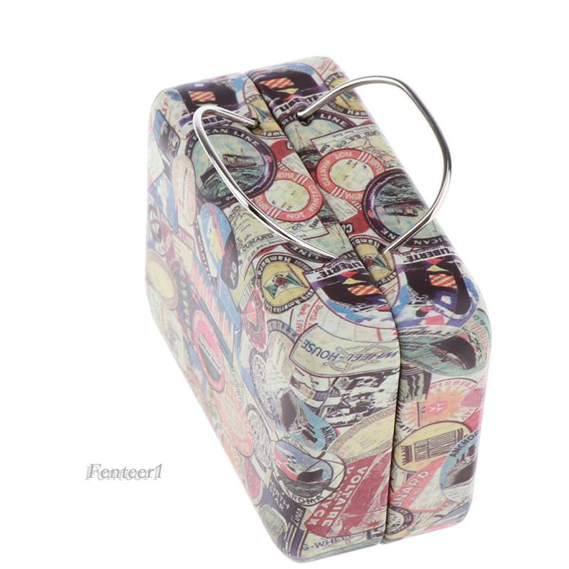 Mô Hình Va Li Bằng Sắt 1 / 6 Dùng Trang Trí Nhà Búp Bê