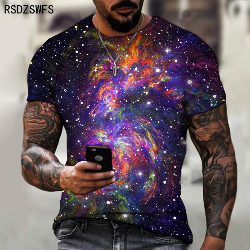 Áo Thun In Hình Vũ Trụ Galaxy 3D Thời Trang Dạo Phố Dành Cho Trẻ
