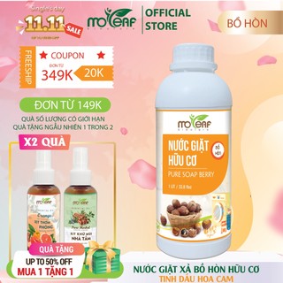 Nước Giặt Xã Bồ Hòn Moleaf tinh dầu Hoa Cam 2000ml