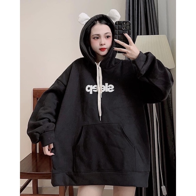 [Big sale] Áo Hoodie Tai Gấu Sleep Dễ Thương Phong Cách Vintager | BigBuy360 - bigbuy360.vn