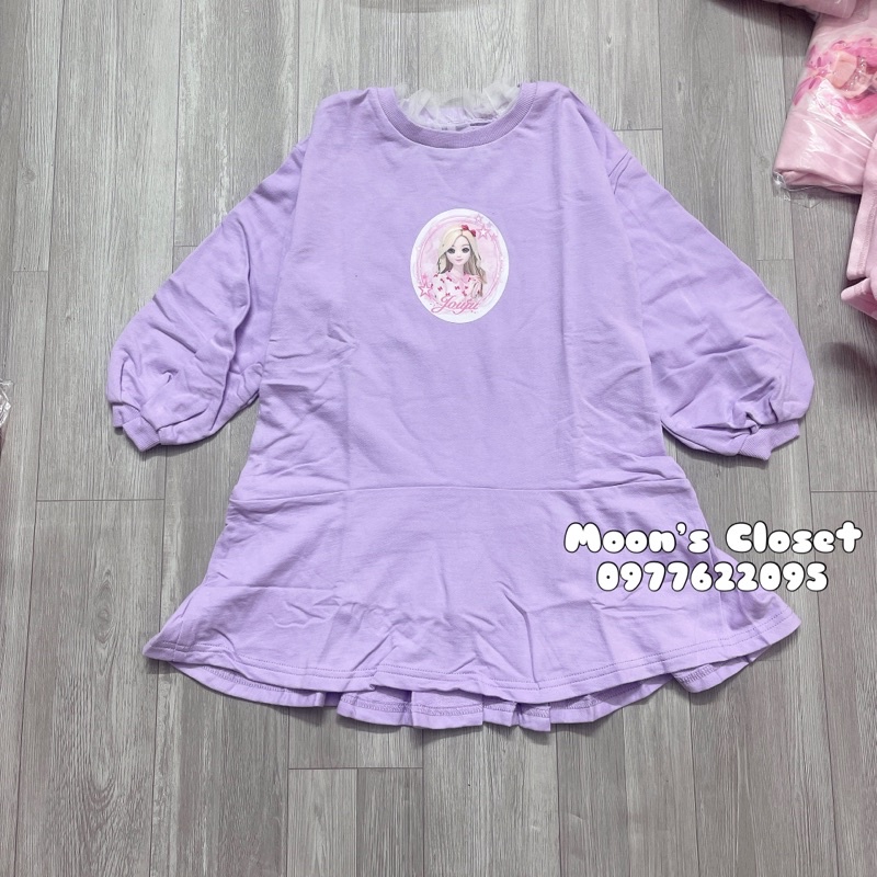 HQ- Áo Váy nỉ đuôi cá xuất dư size 100-140