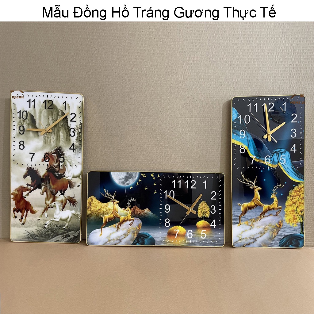 Đồng Hồ Treo Tường Mã Đáo Thành Công Dũng Mãnh - Tranh Tráng Gương Phong Cảnh, Động Vật Đẹp
