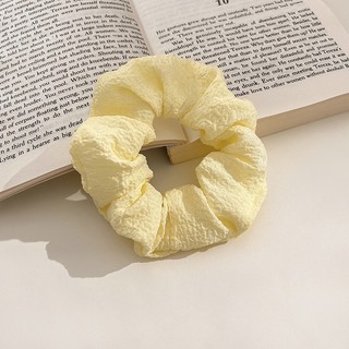 (0781) Cột Tóc Buộc Tóc Scrunchies Thun Nhăn Pastel