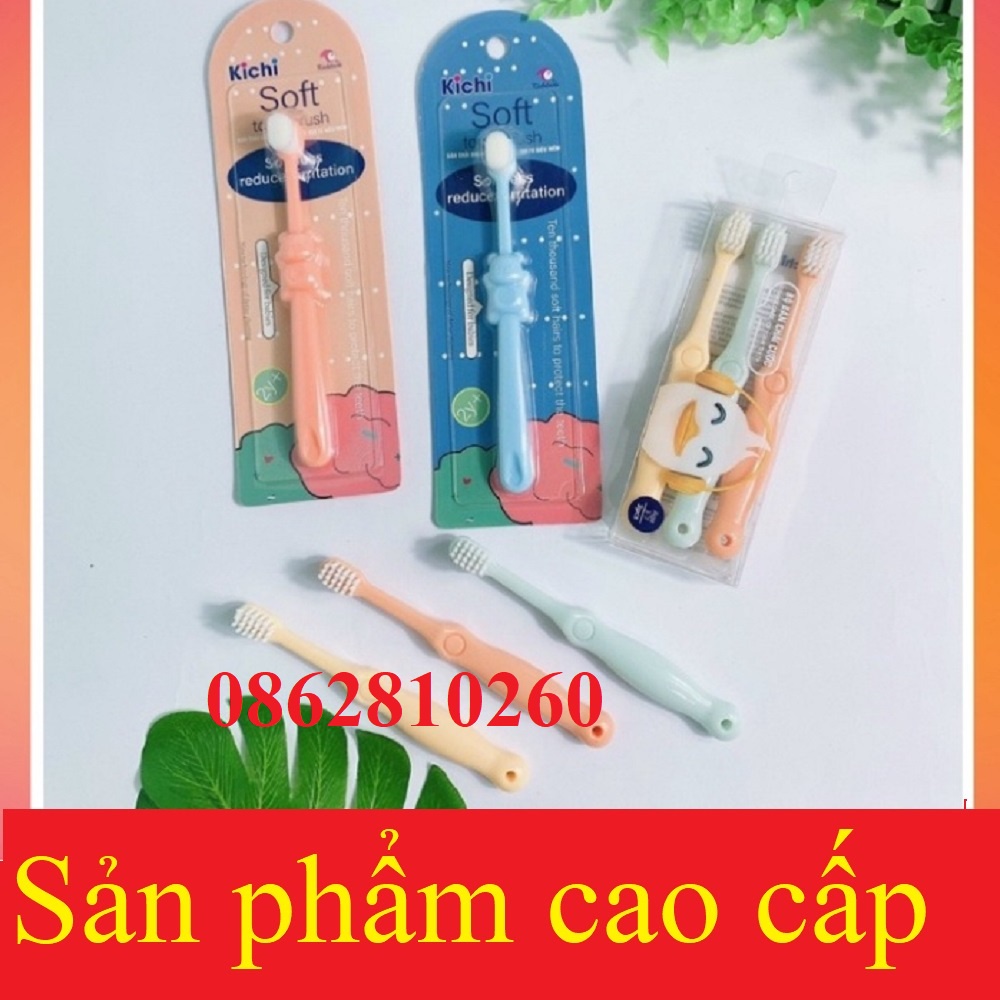 Combo Bàn chải + Kem đánh răng hữu cơ Kichi LACO dành cho răng ê buốt, nhạy cảm, bảo vệ men răng giúp trắng sáng răng