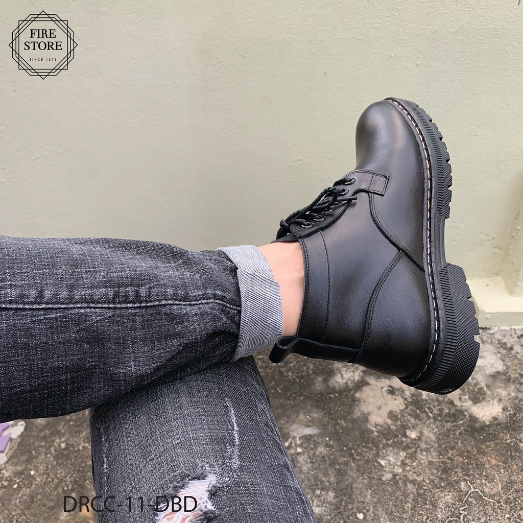 Giày đốc nam cổ lửng da bò nguyên tấm Bảo hành 24 tháng