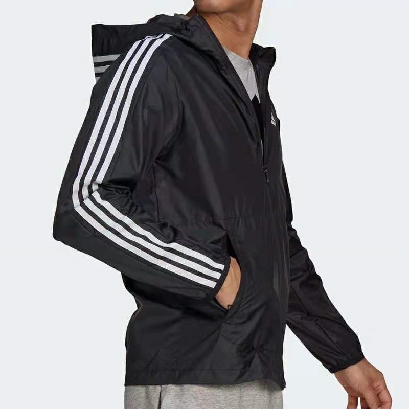 Áo Khoác Hoodie Adidas 100% Chính Hãng Kẻ Sọc Khô Nhanh Chống Nước Cho Nam Và Nữ