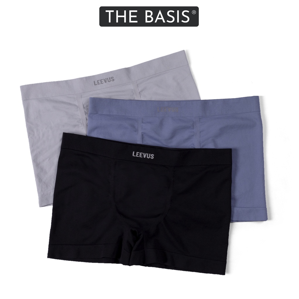 Combo 3 quần lót nam boxer & trunks, chất liệu Bamboo thoáng mát, kháng khuẩn BOXER LEEVUS