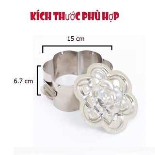 Khuôn xôi bằng Inox, khuôn tạo hình hoa làm xôi, thạch, bằng inox 304
