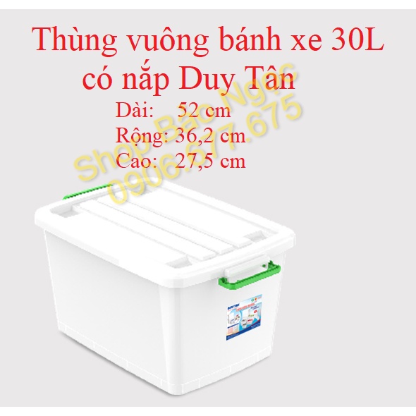 Thùng nhựa bánh xe đựng đồ Duy Tân 15/30/55/90/120/140L | BigBuy360 - bigbuy360.vn