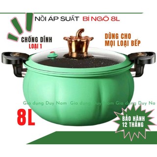 Nồi áp suất đa năng chống dính- hình quả bí ngô