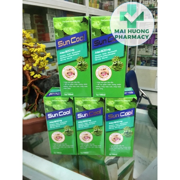Siro nhiệt miệng Sun cool( lọ 100 ml)