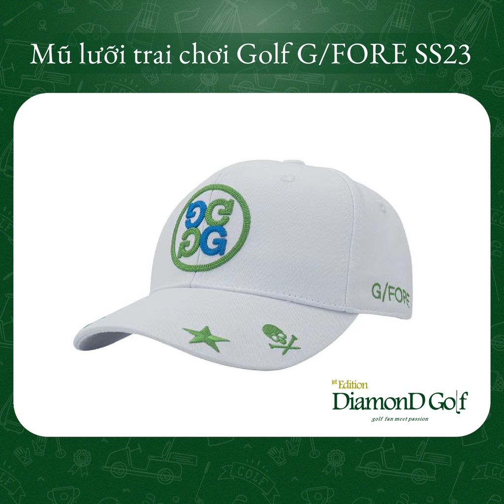 Mũ/Nón lưỡi trai chống nắng hoạ tiết chơi Golf G/Fore Mỹ