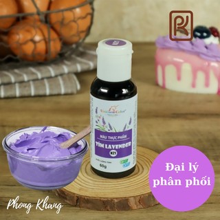 Màu thực phẩm làm bánh Unicorn tím lavender 60gr