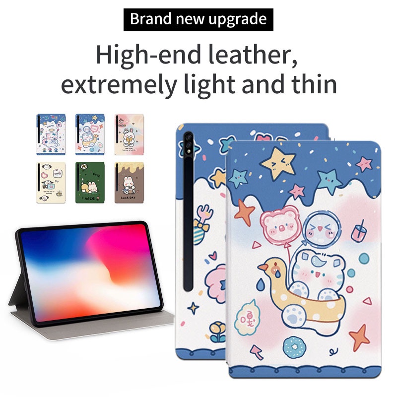 Bao Da Máy Tính Bảng Thời Trang Cho Samsung Galaxy Tab S8 + S7 + S7 FE S8 Plus 12.4 "SM-X800 SM-X806 SM-T730 SM-T733 SM-T736B SM-T970 SM-T976B Ốp