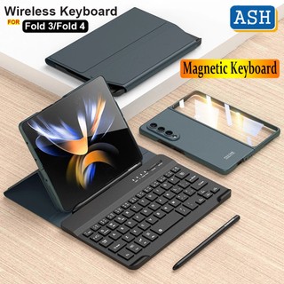 Bao da điện thoại kèm bàn phím bluetooth không dây cho samsung galaxy z fold 3 z fold 4 5g z fold4 fold3