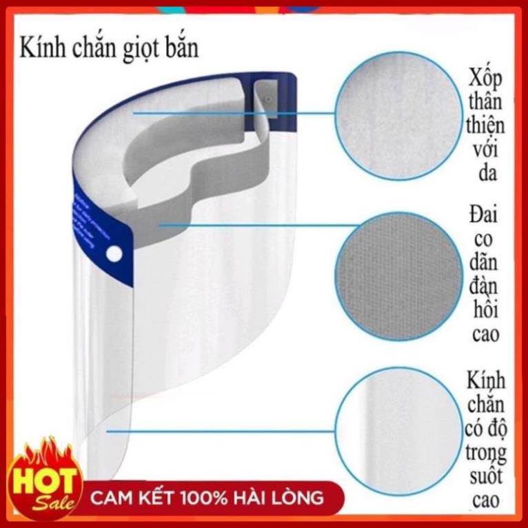 [Hàng Xịn]Kính Chắn Giọt Bắn,Tấm kính Chắn nước bọt bụi Face Shield Mặt Nạ Bảo Hộ NEO cho Người Lớn Trẻ Em Đeo Đều Vừa