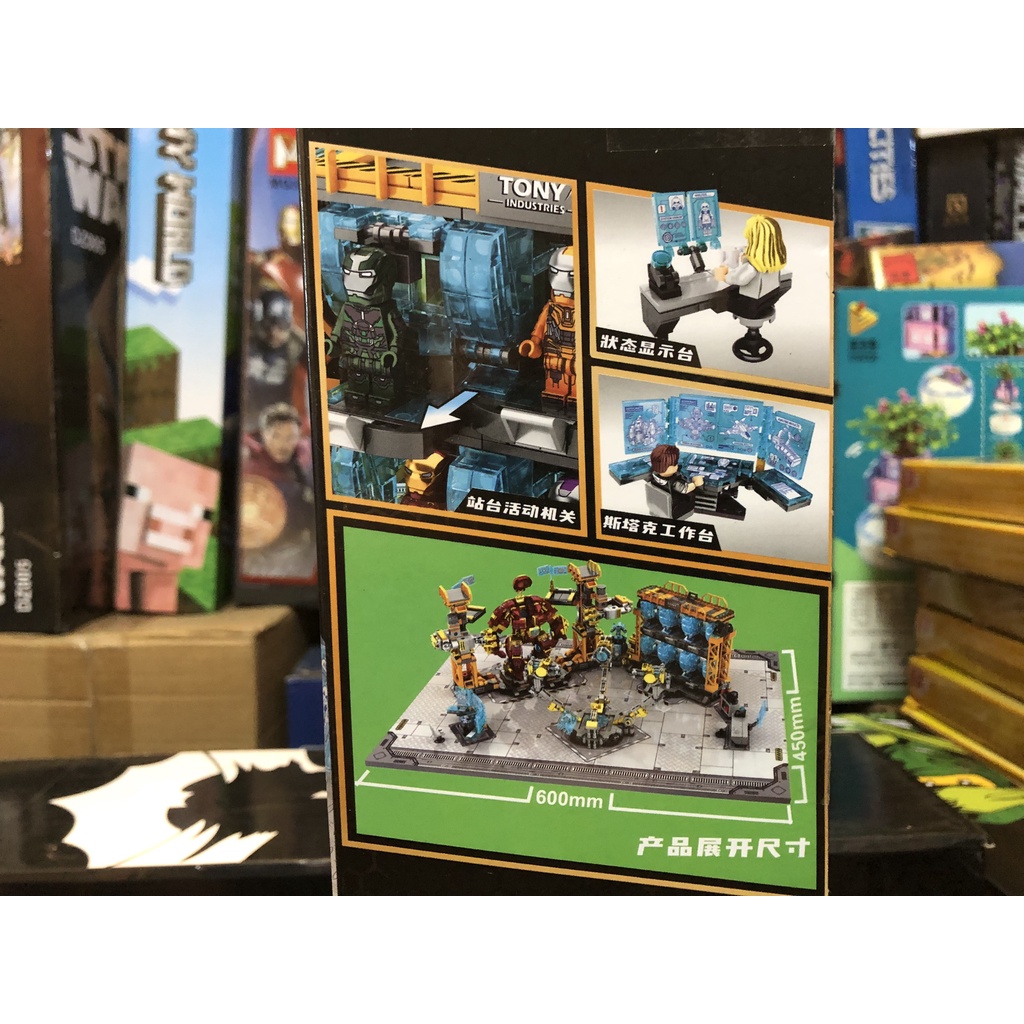 Xếp Hình Phòng Lab Của Iron Man Có Tấm Lót LY 76028