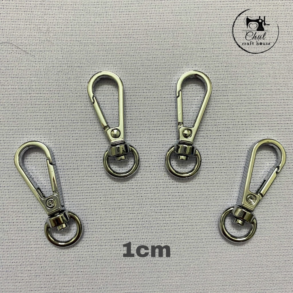 [ĐỦ SIZE] Khoen móc càng cua BẠC - Phụ kiện may túi xách