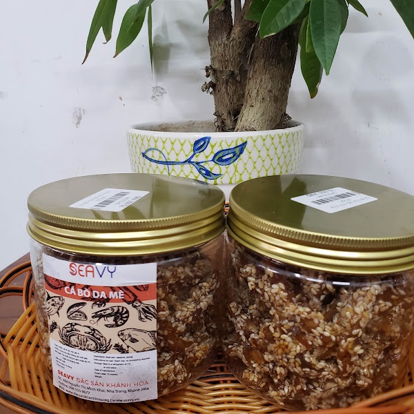 🐟🌶️ Cá bò da sợi mè, tẩm gia vị ăn liền mềm dai, đặc sản Nha Trang, hộp 200 gram - Seavy 🐟🌶️