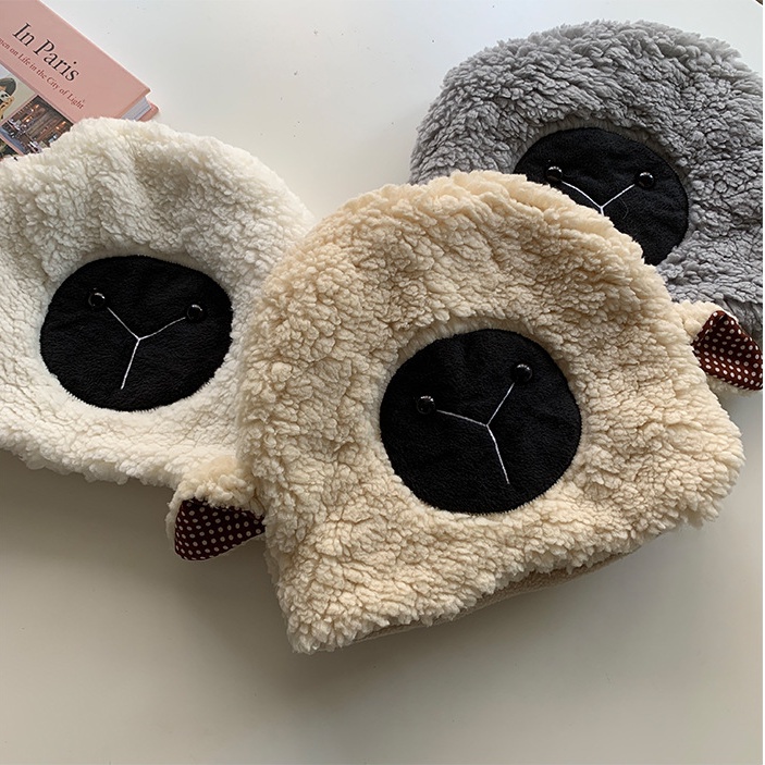Nón lông cute tai cừu đeo trùm tai êm ái giữ ấm đi chơi đi học đẹp xinh giá rẻ thời trang nữ dễ thương