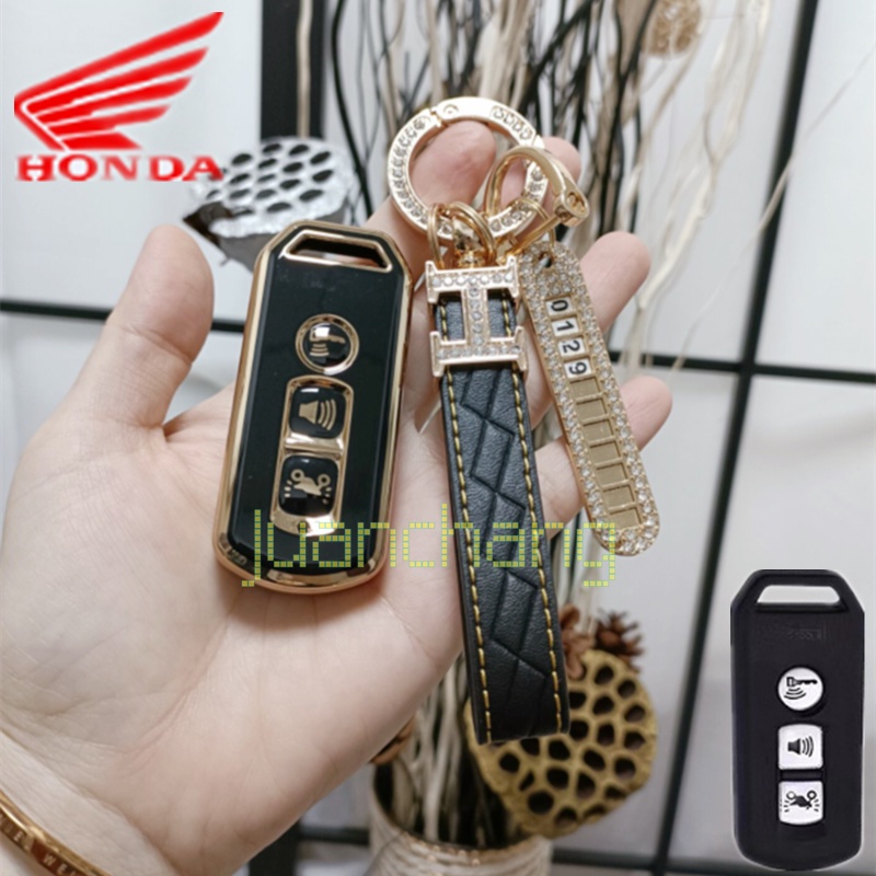 Vỏ TPU Bảo Vệ Chìa Khóa Điều Khiển Từ Xa Cho Honda PCX 2020 Honda X-ADV SH300i NF07 Forza 300 PCX 125 150 SH300 Giá Đỡ