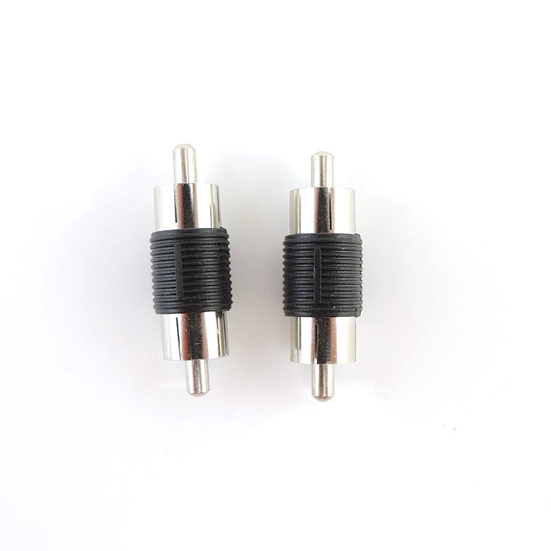 Set 2 Đầu Nối RCA male Sang 2 RCA Female 3rca AV Video Audio RCA 2 3 Chiều a1