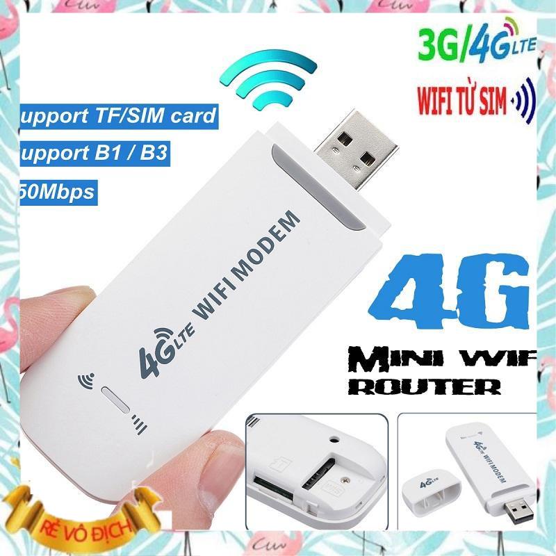 USB DCOM 3G 4G DONGLE phát Wifi từ sim 3G/4G dùng được đa mạng. BH 1 năm