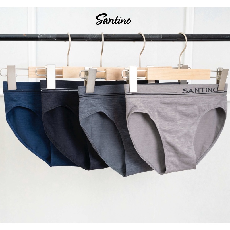 Quần lót nam tam giác Combo 4 SANTINO kháng khuẩn co dãn 4 chiều thoáng mát tối đa S914