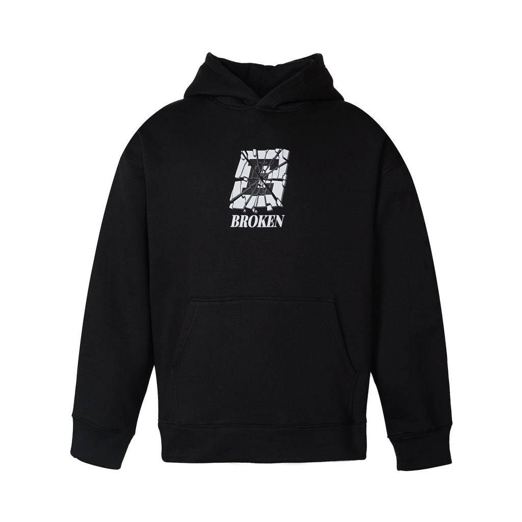 Áo hoodie EMAS Broken Hoodie/Black