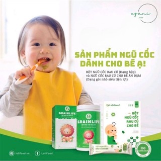 NGŨ CỐC RAU CỦ Lolifood BÉ ĂN DẶM - HŨ TO - RAU, GẠO HỮU CƠ - TIÊU CHUẨN MỸ - SIÊU CHẤT LƯỢNG