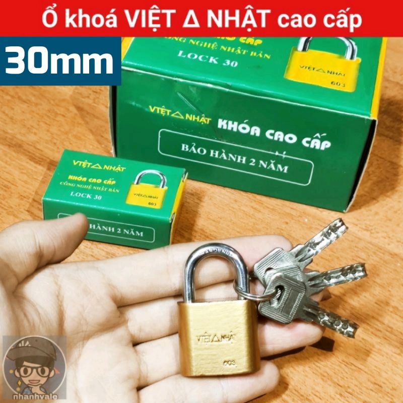 [VN30] Ổ khoá VIỆT NHẬT cao cấp 30mm